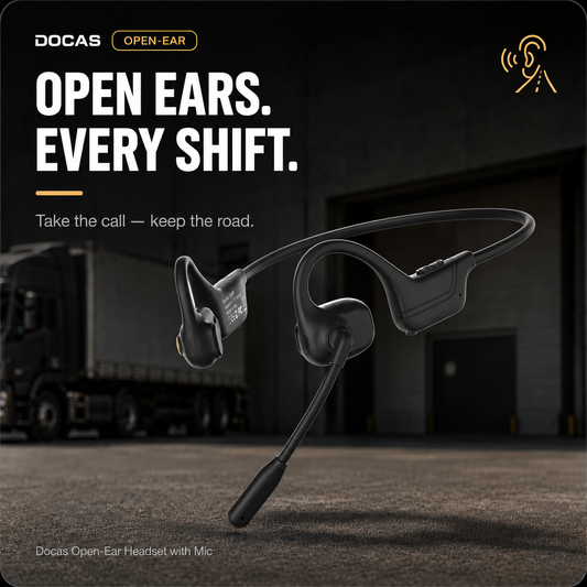 Docas™ Bone Conduction Headset with Mic