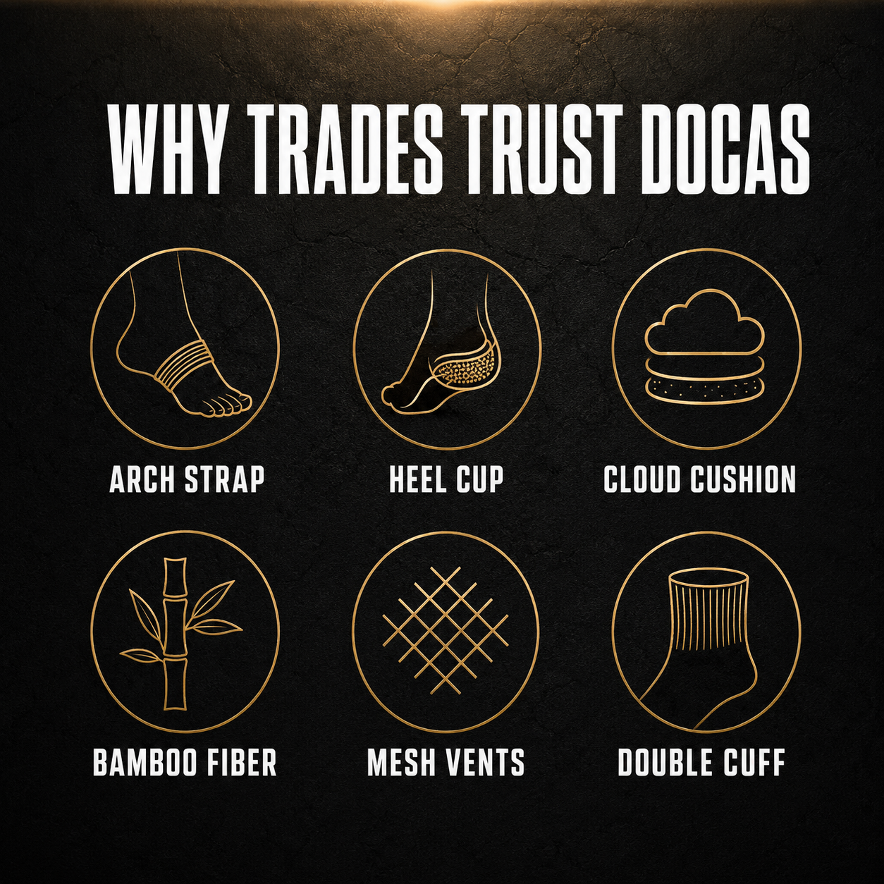 Docas™ Cushioned Work Socks