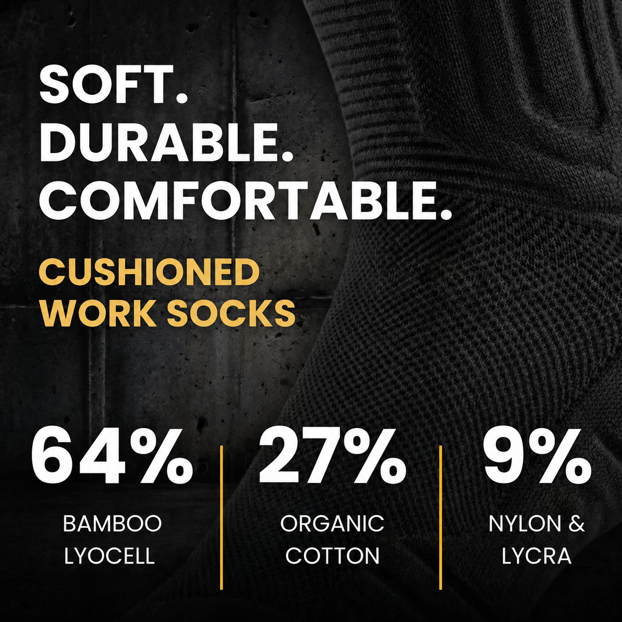 Docas™ Cushioned Work Socks